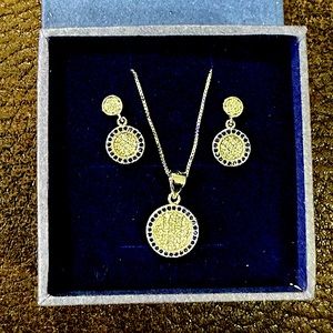 925 Sterling Silver Earrings/Necklace set